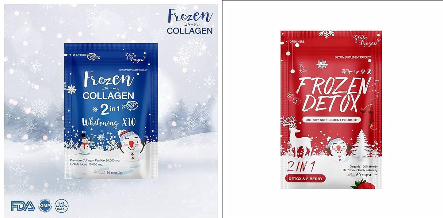 Ultimate Glow Set: Frozen Detox & Collagen Whitening x10 Glutathione