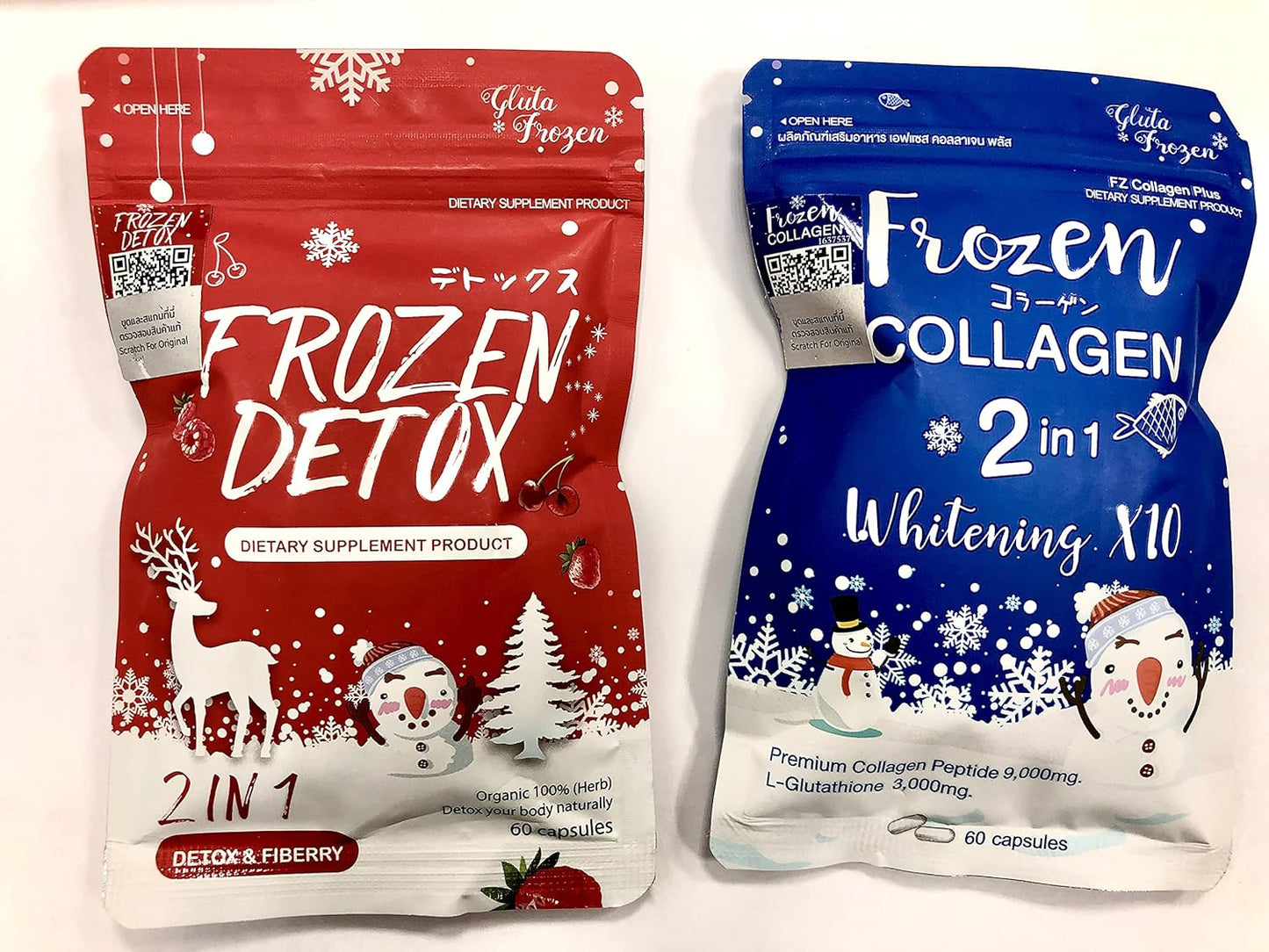 Ultimate Glow Set: Frozen Detox & Collagen Whitening x10 Glutathione