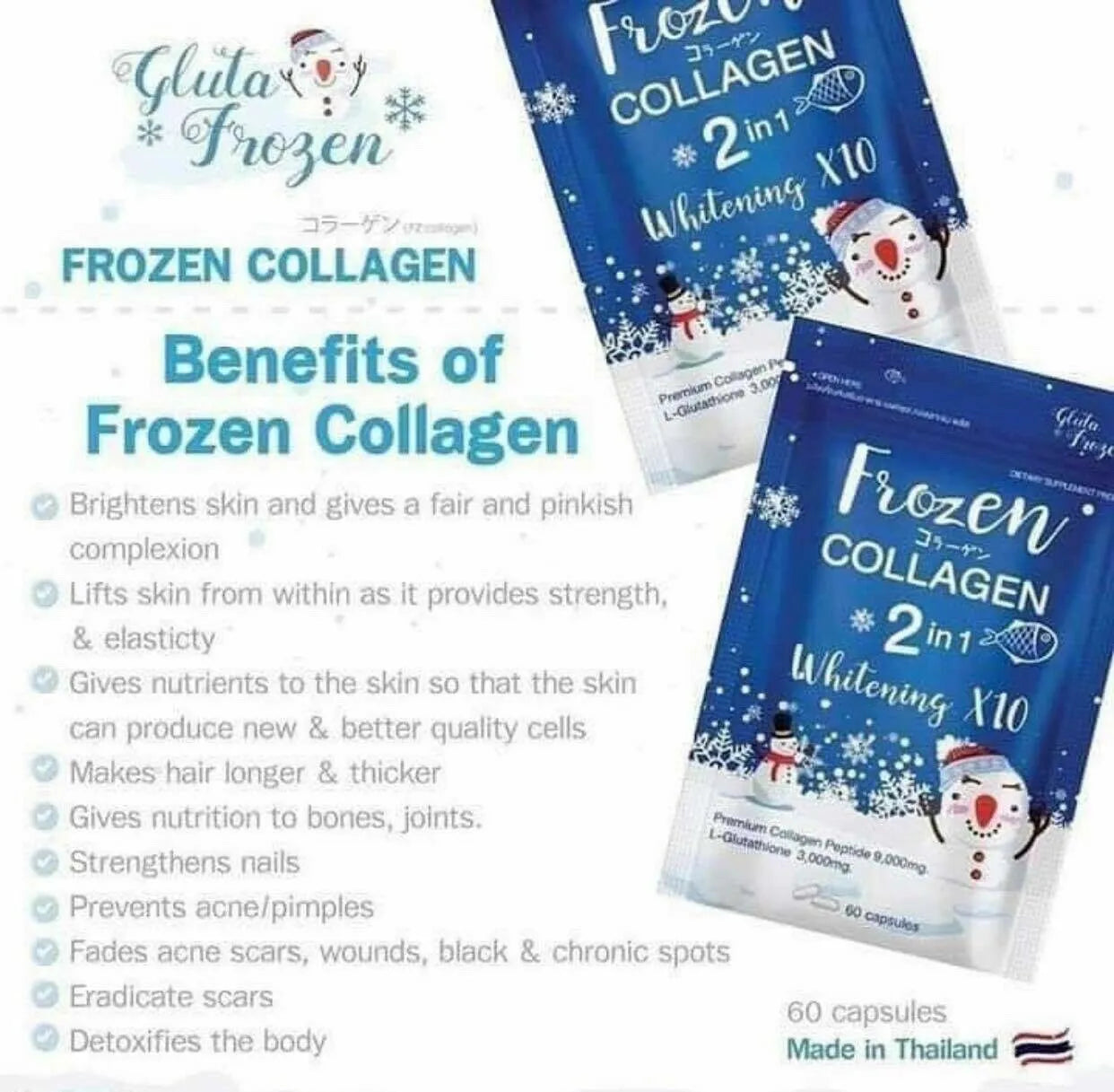 Ultimate Glow Set: Frozen Detox & Collagen Whitening x10 Glutathione