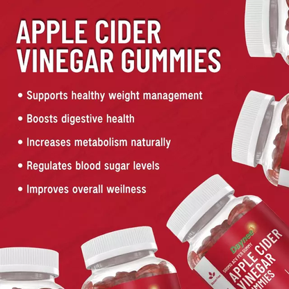 CG4 - Apple Cider Vinegar Gummies (500mg) | Dietary Supplement for Detox, Weight Loss, Cholesterol, and Energy