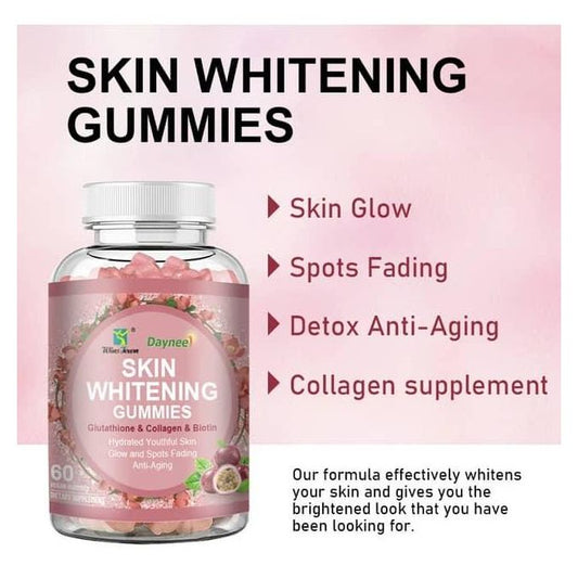 SKIN WHITENING GUMMIES WITH GLUTATHIONE + COLLAGEN + BIOTIN (Copy)