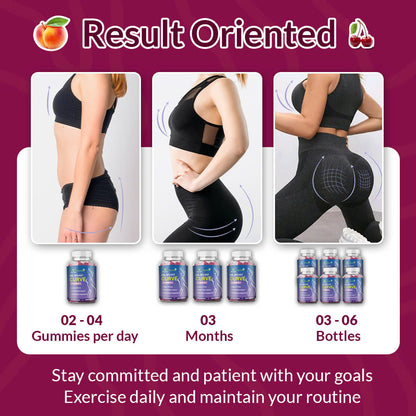 BBL Breast Curve Gummies for Butt and Breast Enlargement