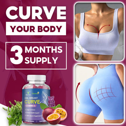 BBL Breast Curve Gummies for Butt and Breast Enlargement