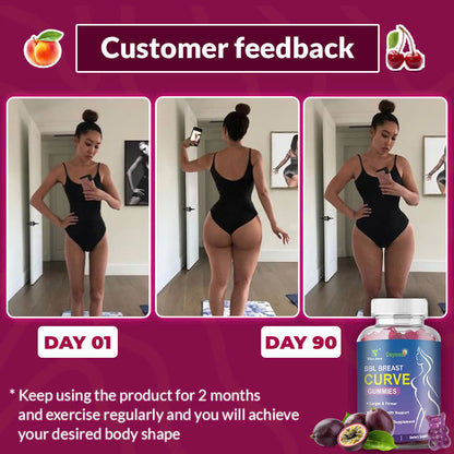 BBL Breast Curve Gummies for Butt and Breast Enlargement