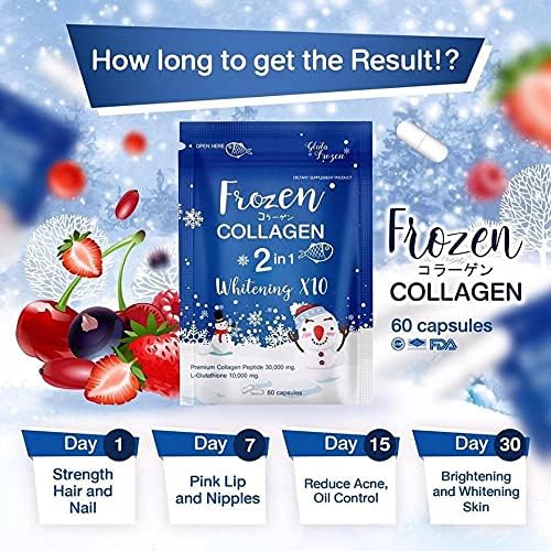 Double pack : Frozen Detox + Frozen Collagen Whitening x10 Glutathione