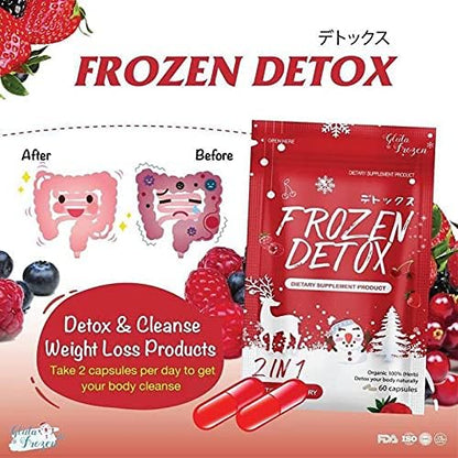 Double pack : Frozen Detox + Frozen Collagen Whitening x10 Glutathione