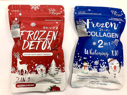 Ultimate Glow Set: Frozen Detox & Collagen Whitening x10 Glutathione
