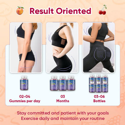 BBL Breast Curve Gummies | Supplement for Butt and Breast Enlargement, Overall Health Support, and Hormonal Balance
