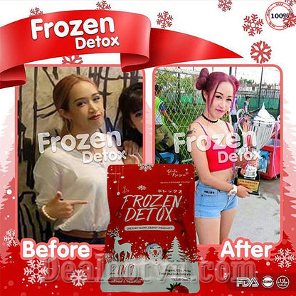 Double pack : Frozen Detox + Frozen Collagen Whitening x10 Glutathione