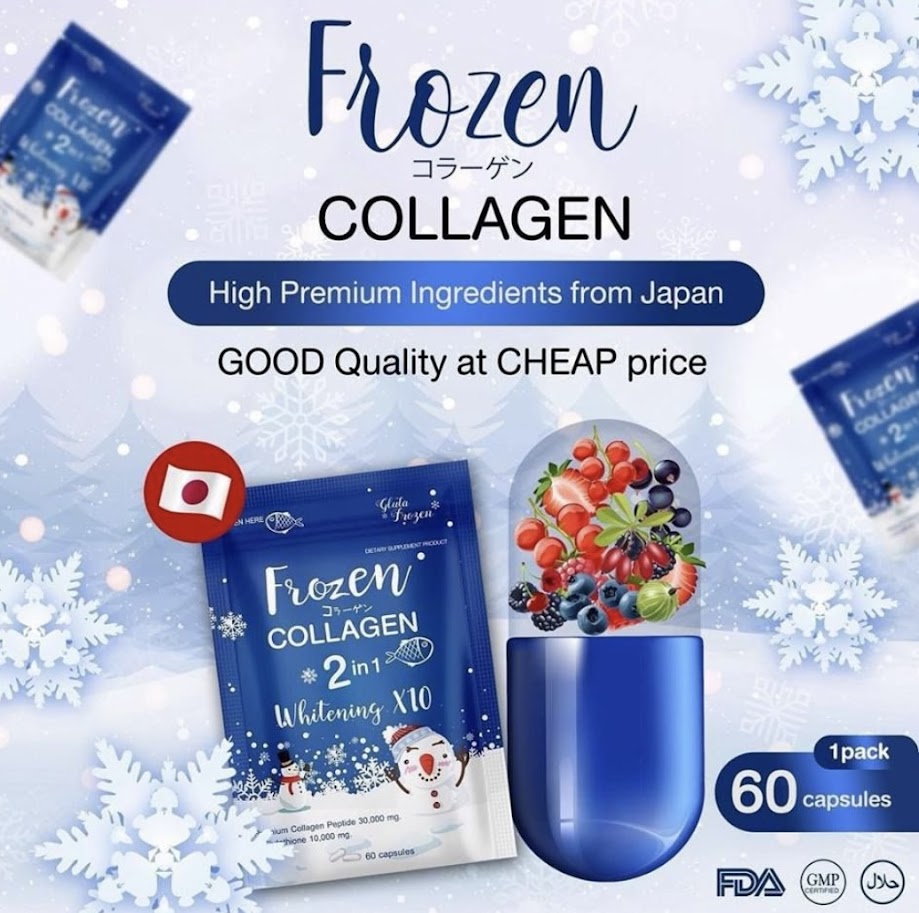 Double pack : Frozen Detox + Frozen Collagen Whitening x10 Glutathione