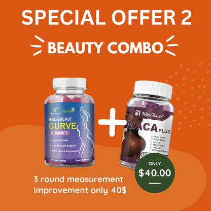 Combo BBL Breast + Maca Plus Gummies-3  round measurement  improvement