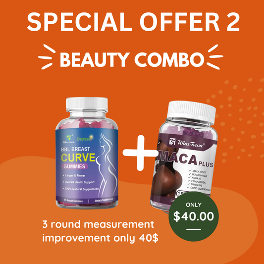 Combo BBL Breast + Maca Plus Gummies-3  round measurement  improvement