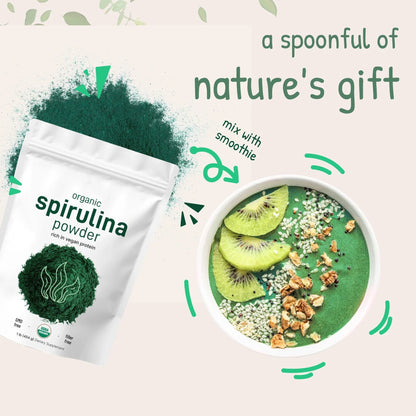Organic Spirulina Powder 1 Pound