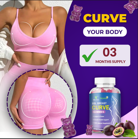 Las gominolas BBL Breast Curve mejoran y esculpen tu busto y glúteos