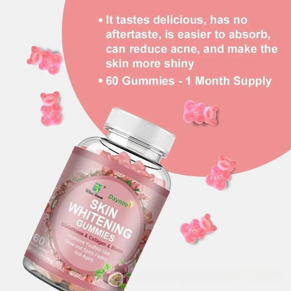 SKIN WHITENING GUMMIES WITH GLUTATHIONE + COLLAGEN + BIOTIN