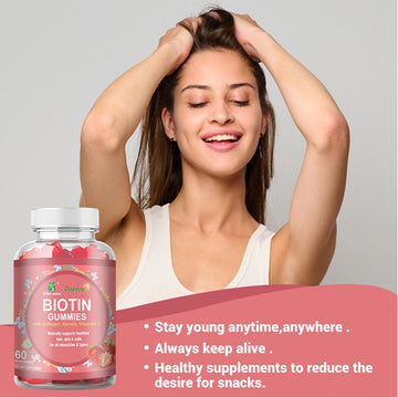 Biotin Gummies - Stronger Hair, Glowing Skin, Healthier Nails – All in One Gummy