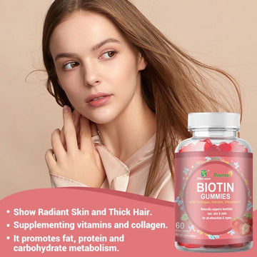 Biotin Gummies - Stronger Hair, Glowing Skin, Healthier Nails – All in One Gummy