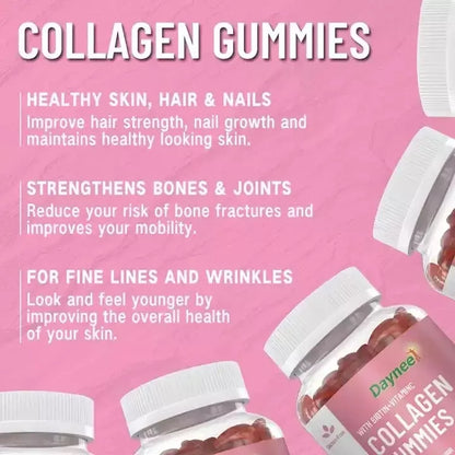 Helps skin and hair become youthful after 30 days with Keratin-Infused Gummies