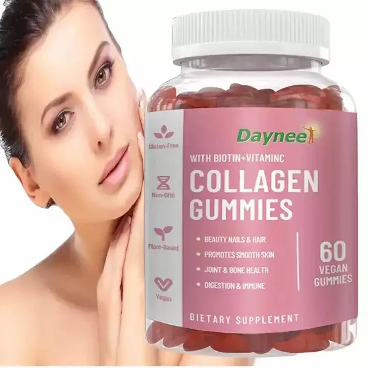 Helps skin and hair become youthful after 30 days with Keratin-Infused Gummies